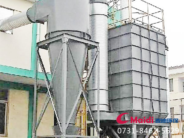 旋風(fēng)除塵器+布袋除塵器